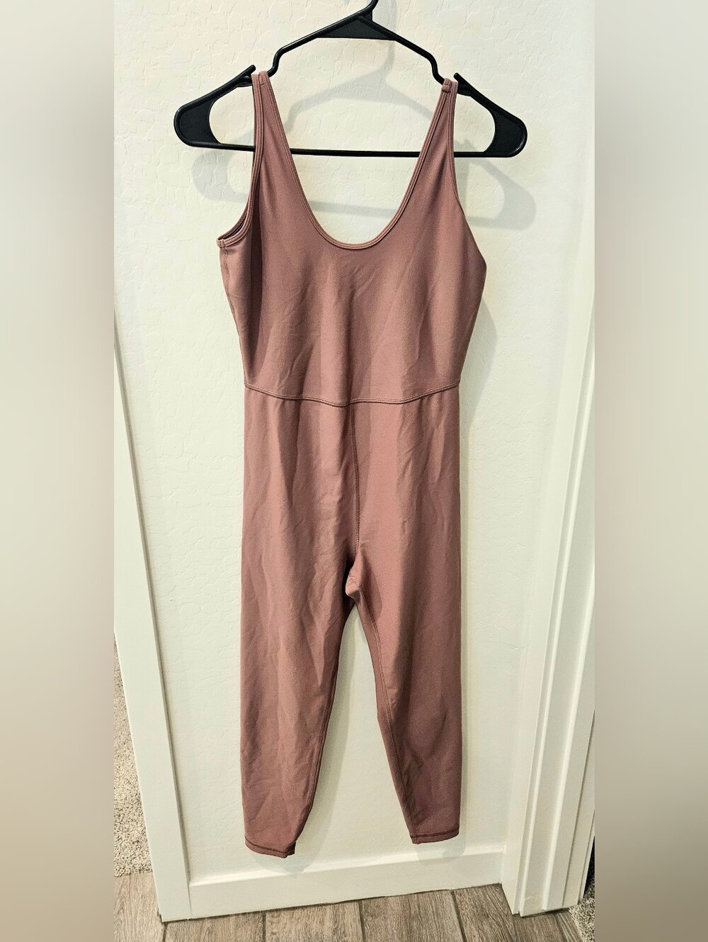Women's Mauve Sleeveless Unitard Jumpsuit